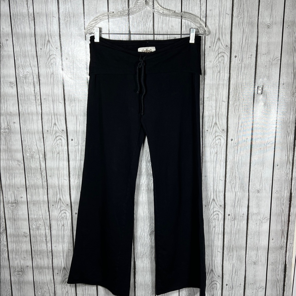 Tylie Malibu Black Wide Leg Knit Pants